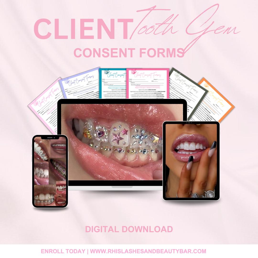 DIGITAL TOOTH GEM CONSENT FORMS | editable