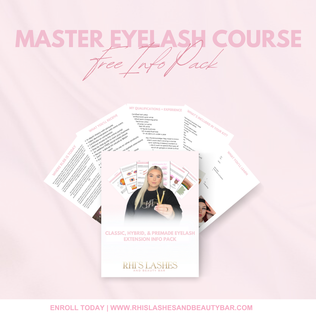 INFO PACK CLASSIC, HYBRID + PREMADE EYELASH EXTENSION COURSE