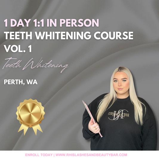 1:1  1 DAY IN PERSON TEETH WHITENING COURSE