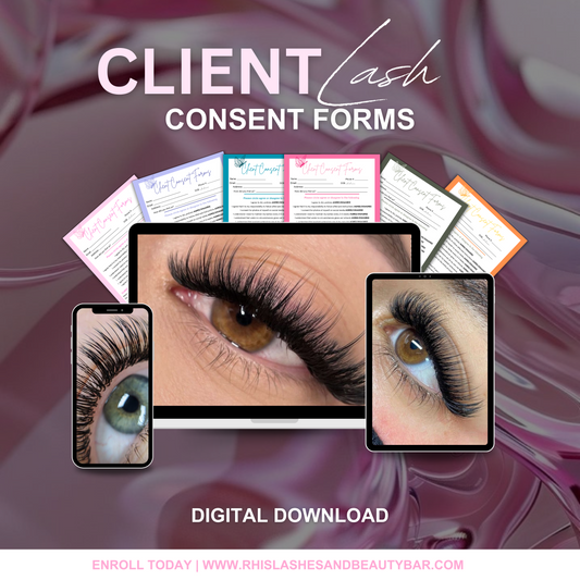 DIGITAL LASH CLIENT CONSENT FORMS | editable