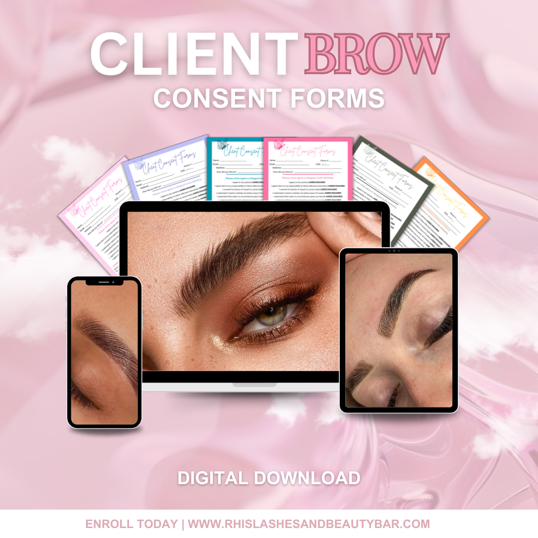 DIGITAL BROW CLIENT CONSENT FORMS | editable