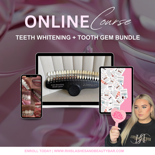 TEETH WHITENING + TOOTH GEM ONLINE COURSE BUNDLE