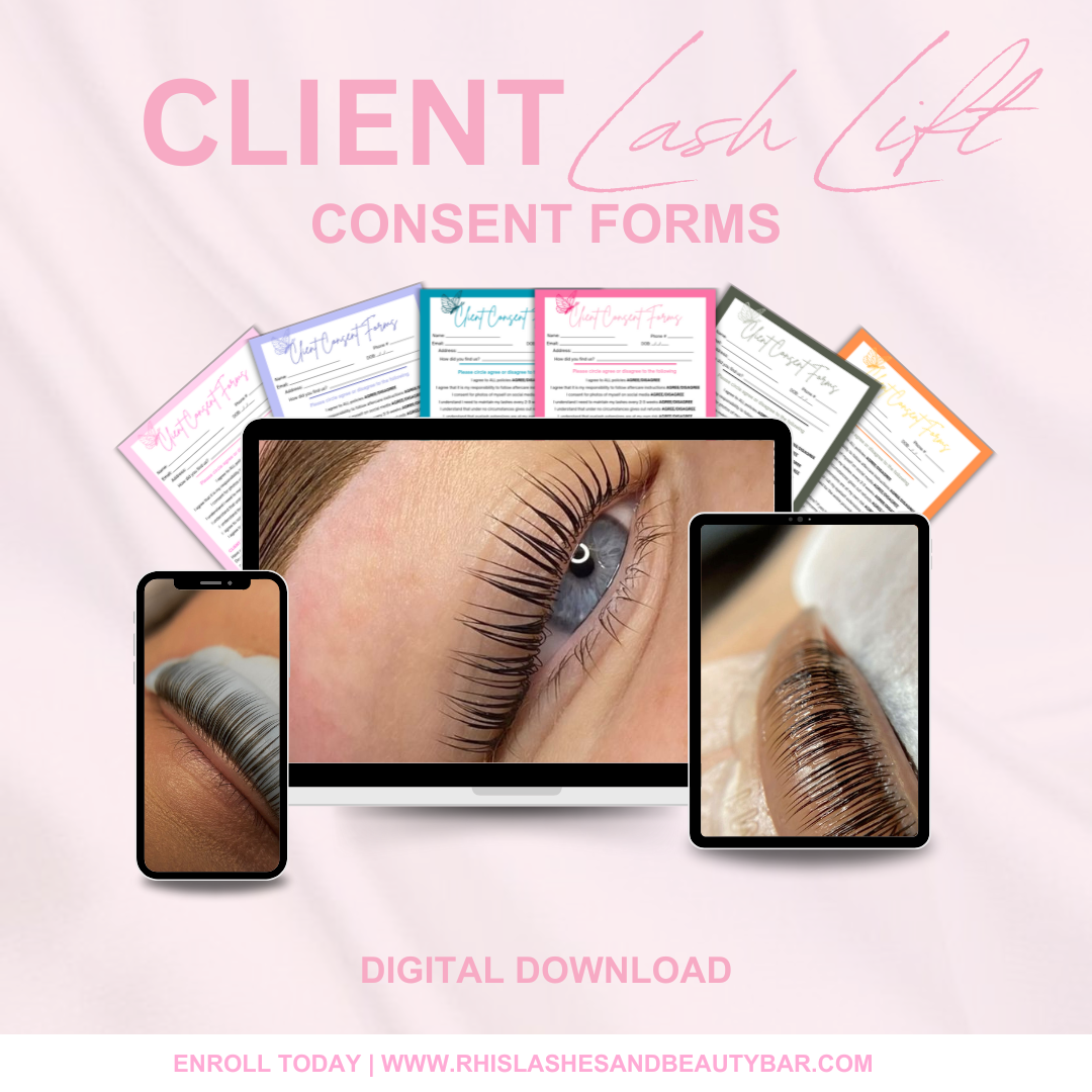 DIGITAL LASH LIFT CONSENT FORMS | editable – Rhislashesandbeautybar