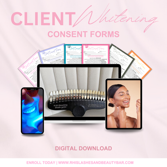 DIGITAL TEETH WHITENING CONSENT FORMS | editable