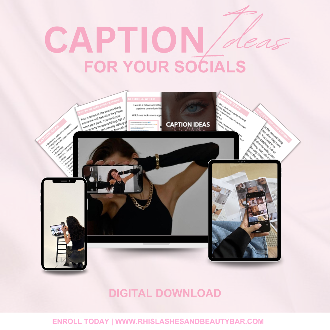 CAPTION IDEAS FOR YOUR SOCIALS | EBOOK