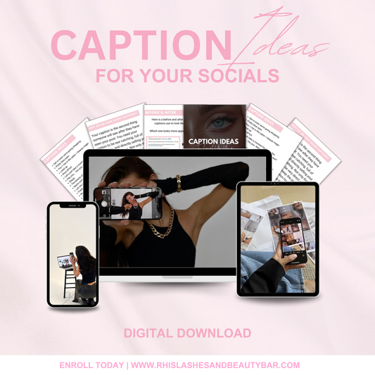 CAPTION IDEAS FOR YOUR SOCIALS | EBOOK