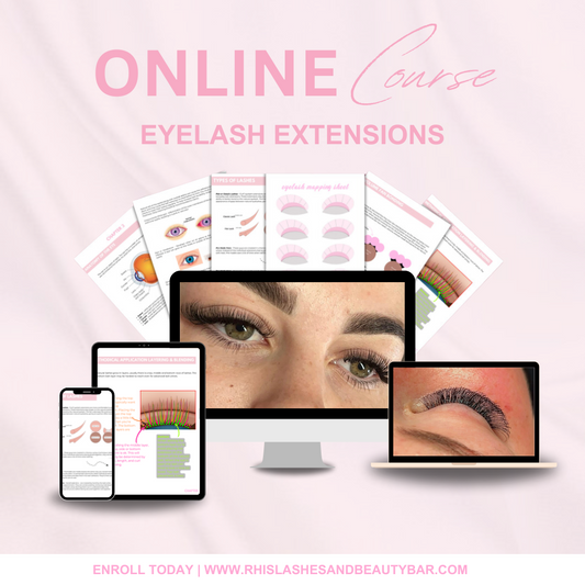 ONLINE CLASSIC, HYBRID, + PREMADE VOLUME EYELASH EXTENSION COURSE