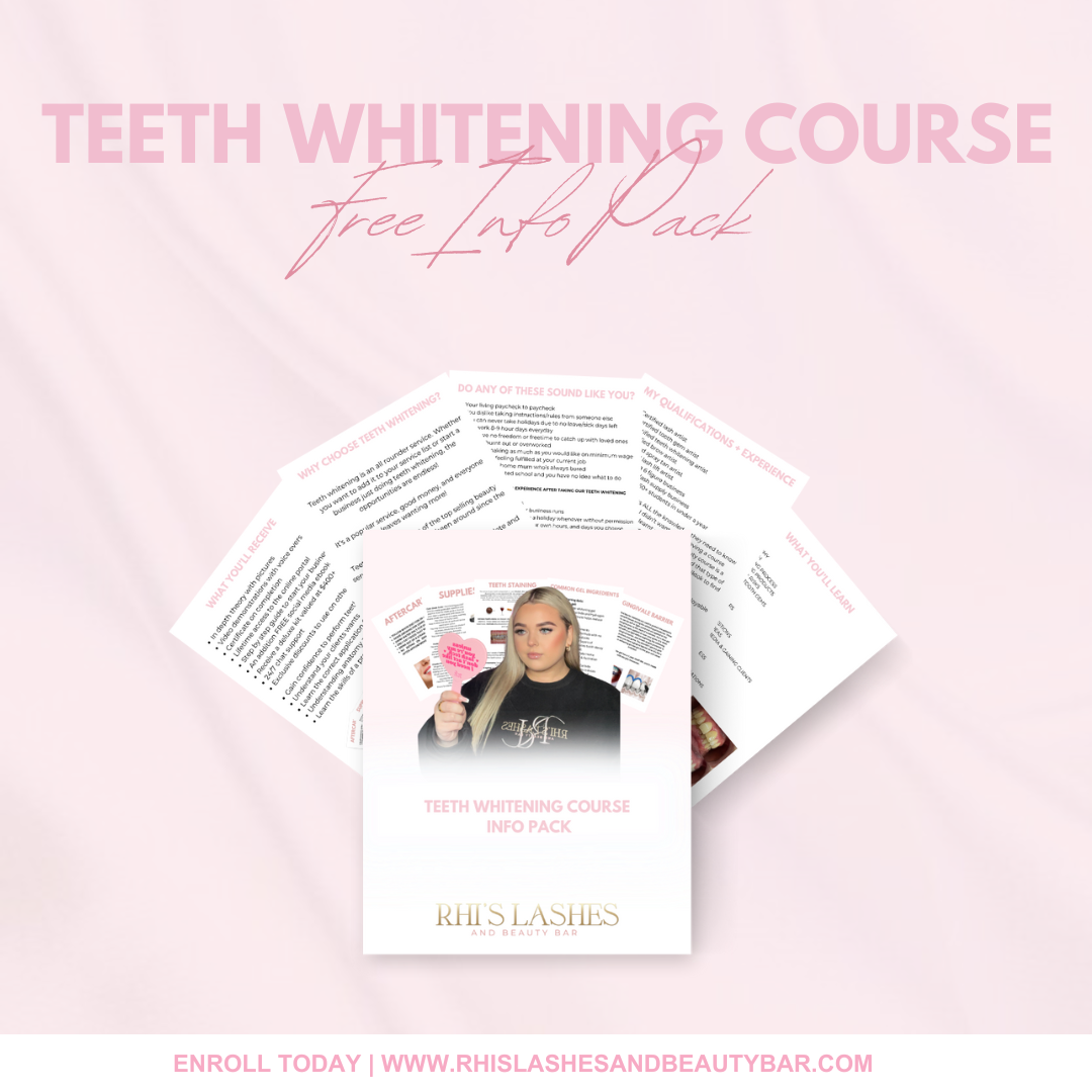 INFO PACK TEETH WHITENING COURSE